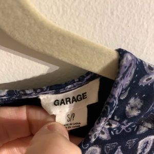 Garage printed flowy dress